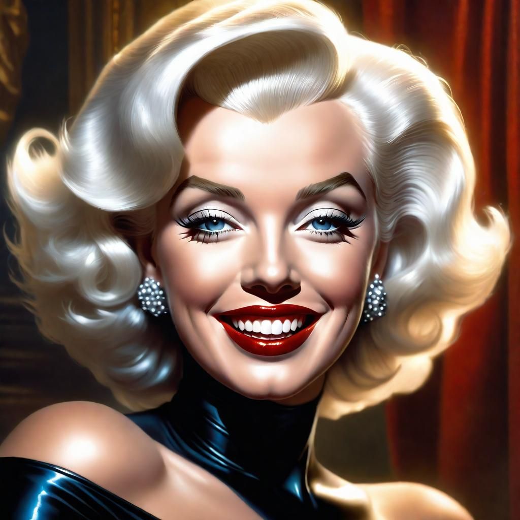 Marilyn Monroe as Black Cat