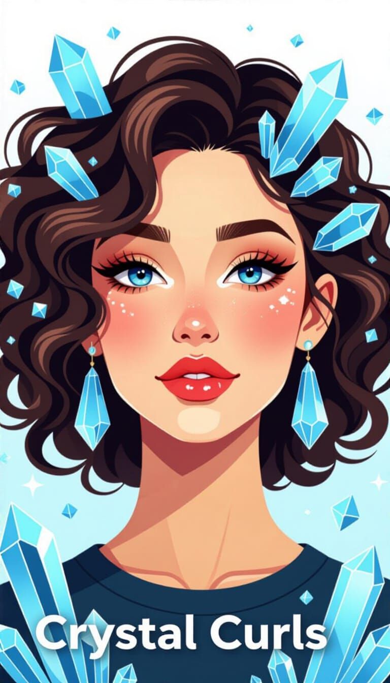 Crystalline Hair: A Study in Facets and Reflections