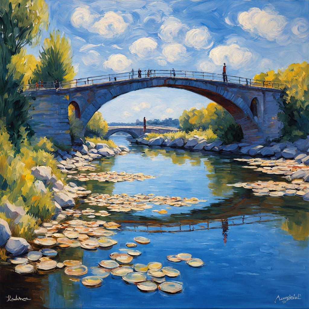 Surreal Crystal Bridge Connects Vibrant Islands in the Sky