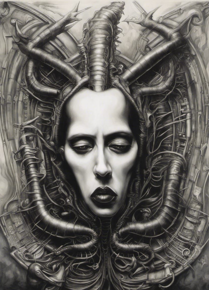 Marilyn Manson in H.R. Giger Style