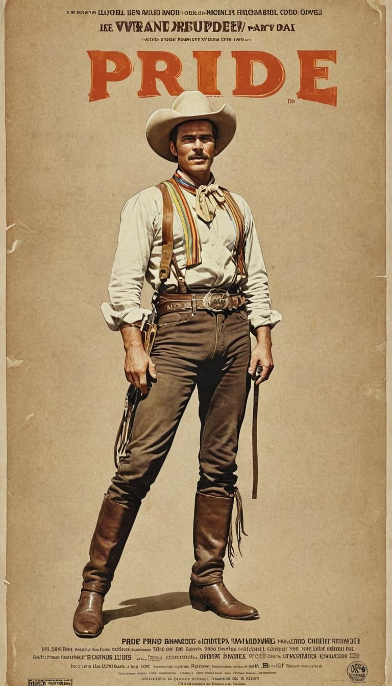 Old West Gay Pride Movie Poster