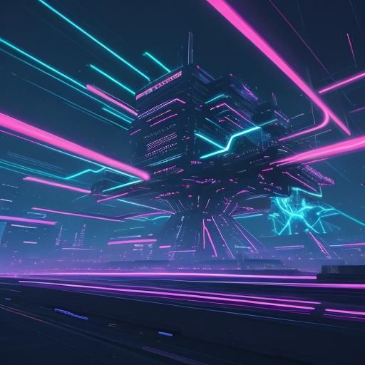 Magnitude Pokémon in Neon Cyberpunk Cityscape