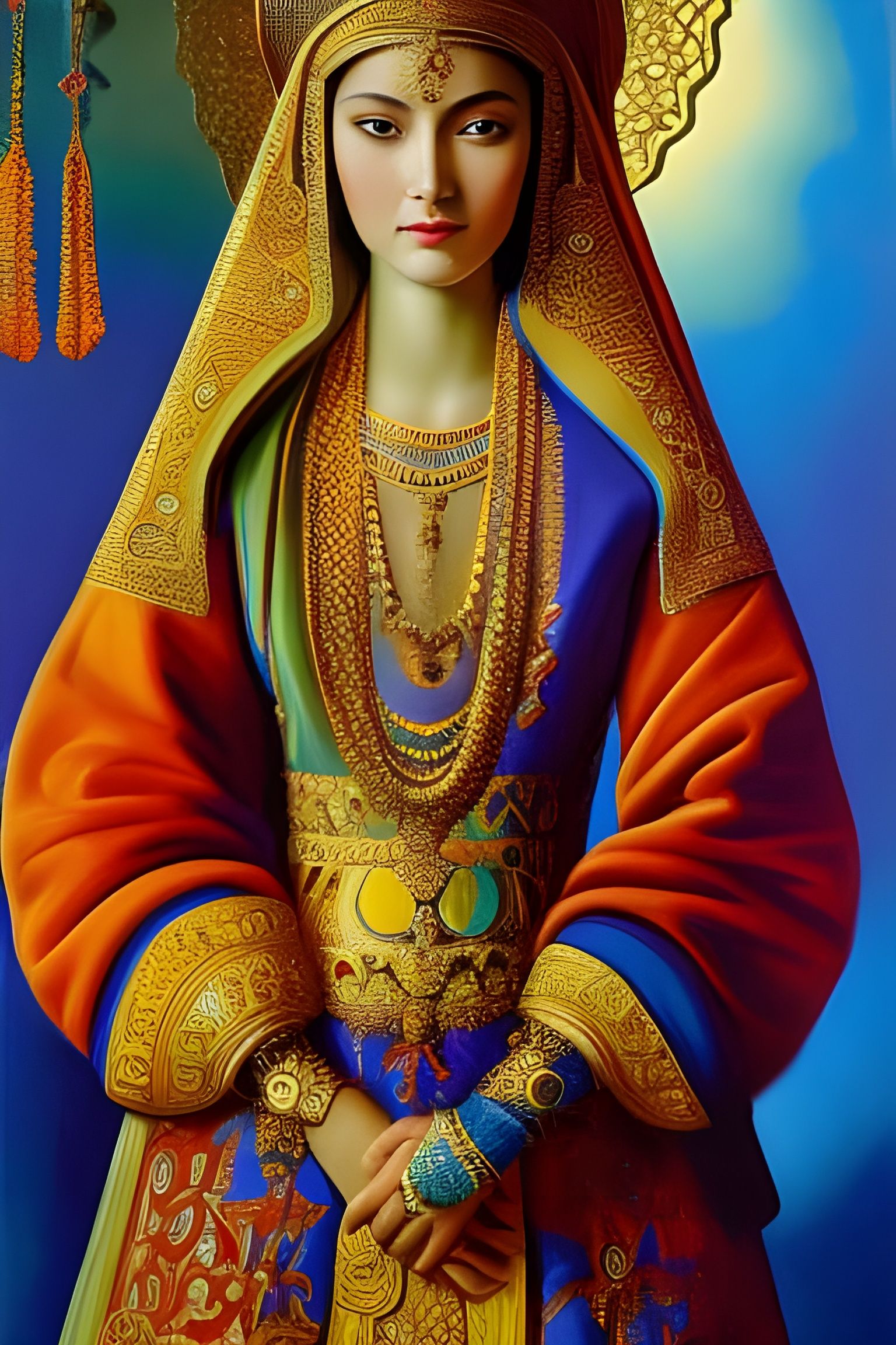 Lady Pira Portrait in Traditional Dress