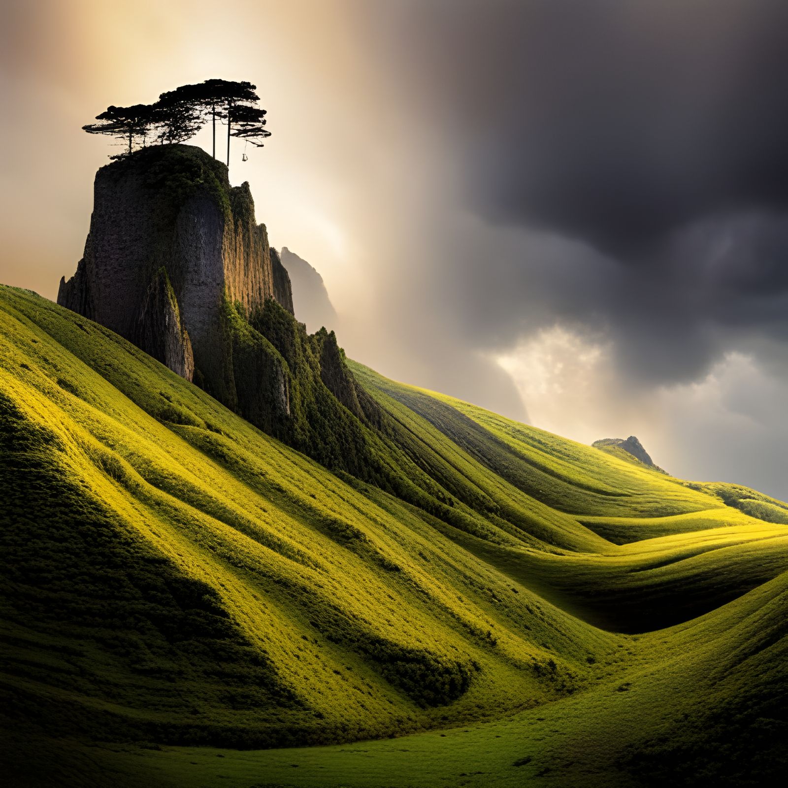 Optical Illusion: Faces Hidden in Colorful Nature