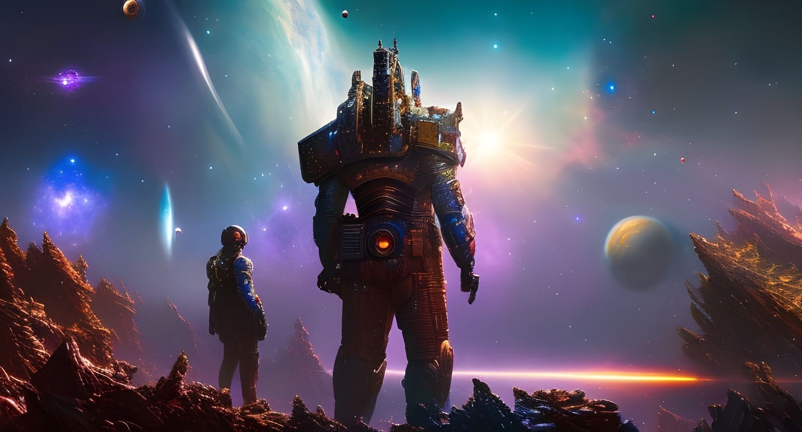 Cosmic Abandonment: A Hyperdetailed Fantasy Artscape