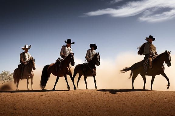 Four Horsemen of the Apocalypse in the Wild West