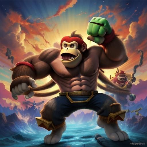 Donkey Kong in Anime Style