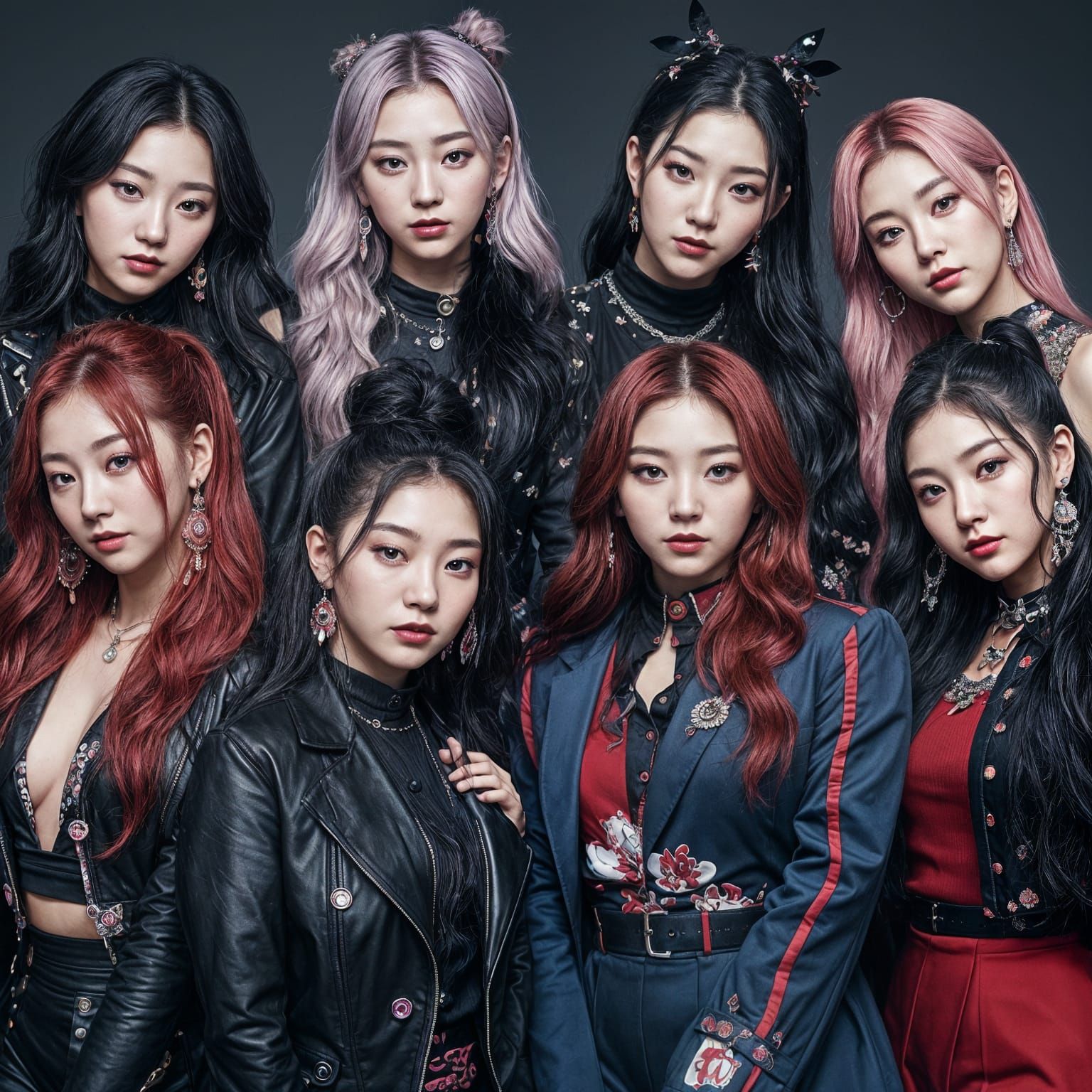 Hyperrealistic K-Pop Album Cover Art