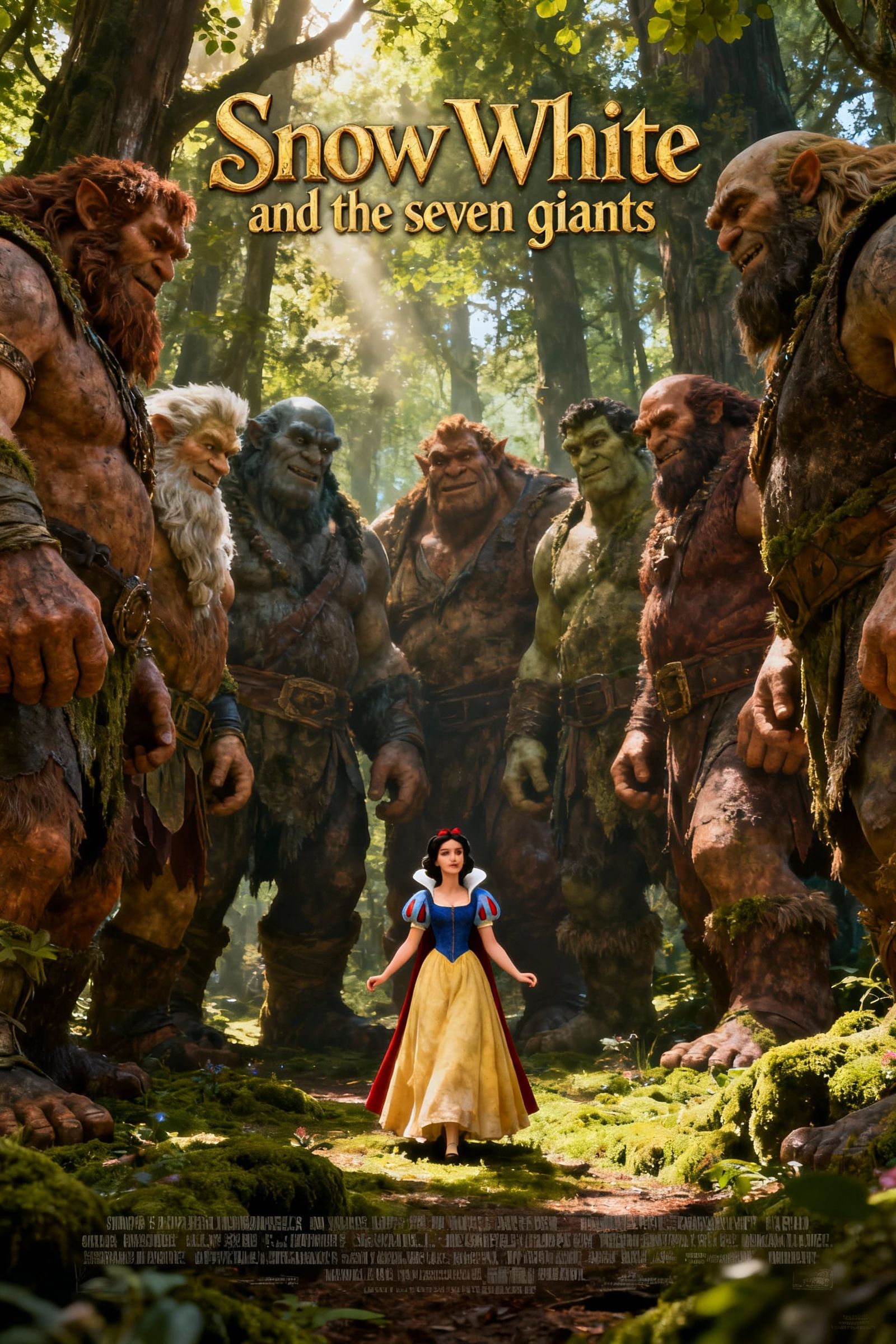 Snow White and Seven Giants Movie Poster