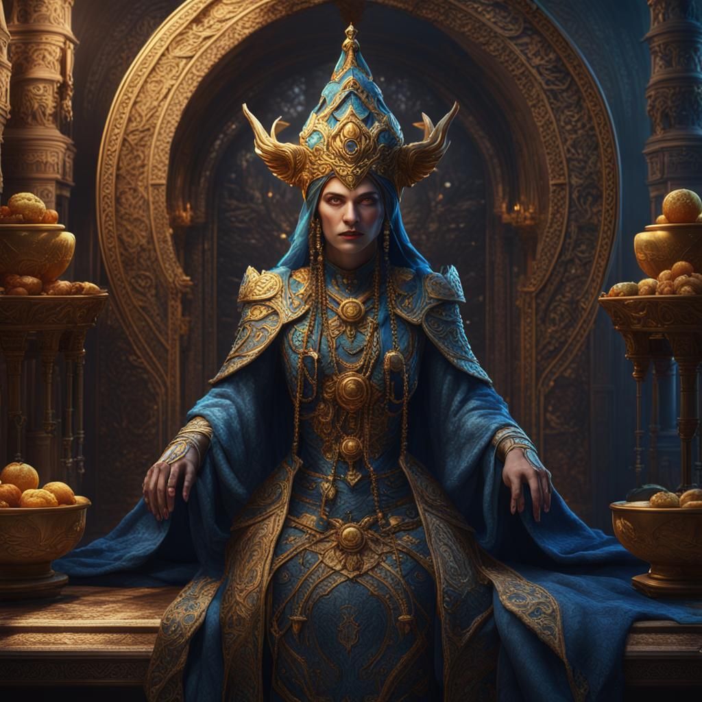 High Priestess of Pleasure: Fantasy Concept Art