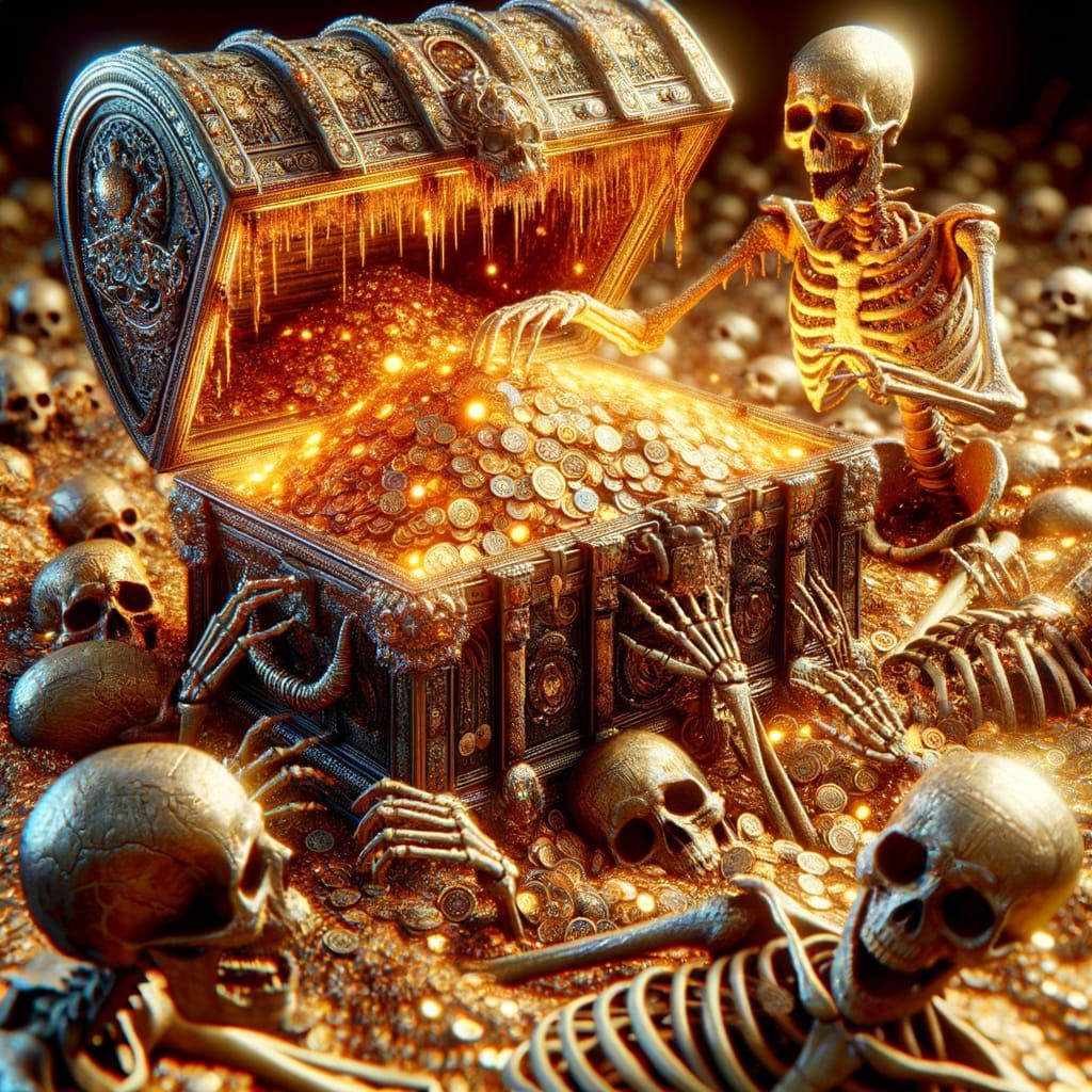 Cursed Treasure Chest in 3D Detail