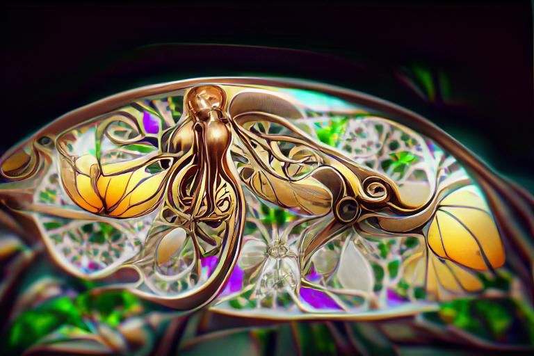 Art Nouveau Soap Bubbles: Iridescent Fantasy