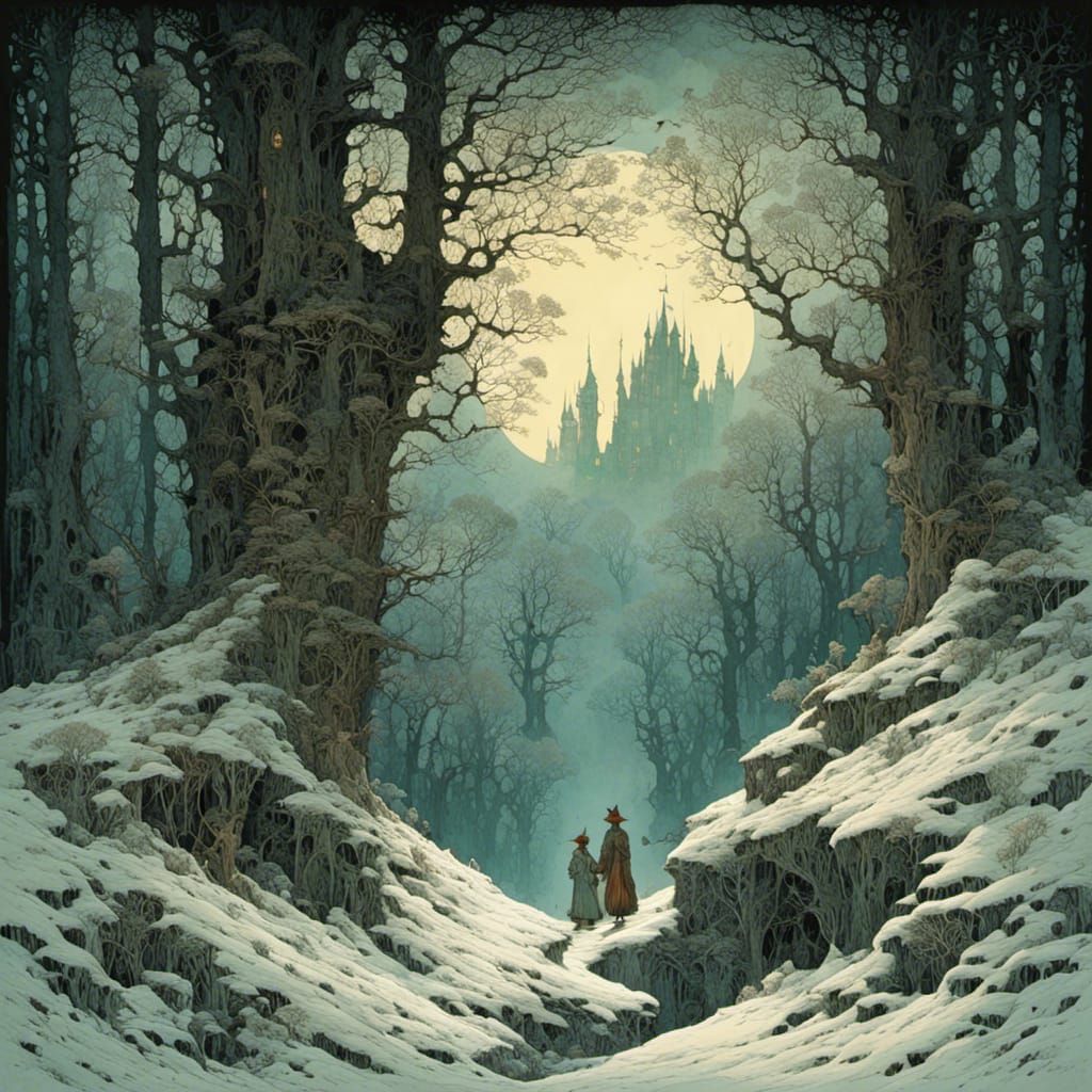 Eerie Forest Encounters: Detailed Mysterious Noctilucence