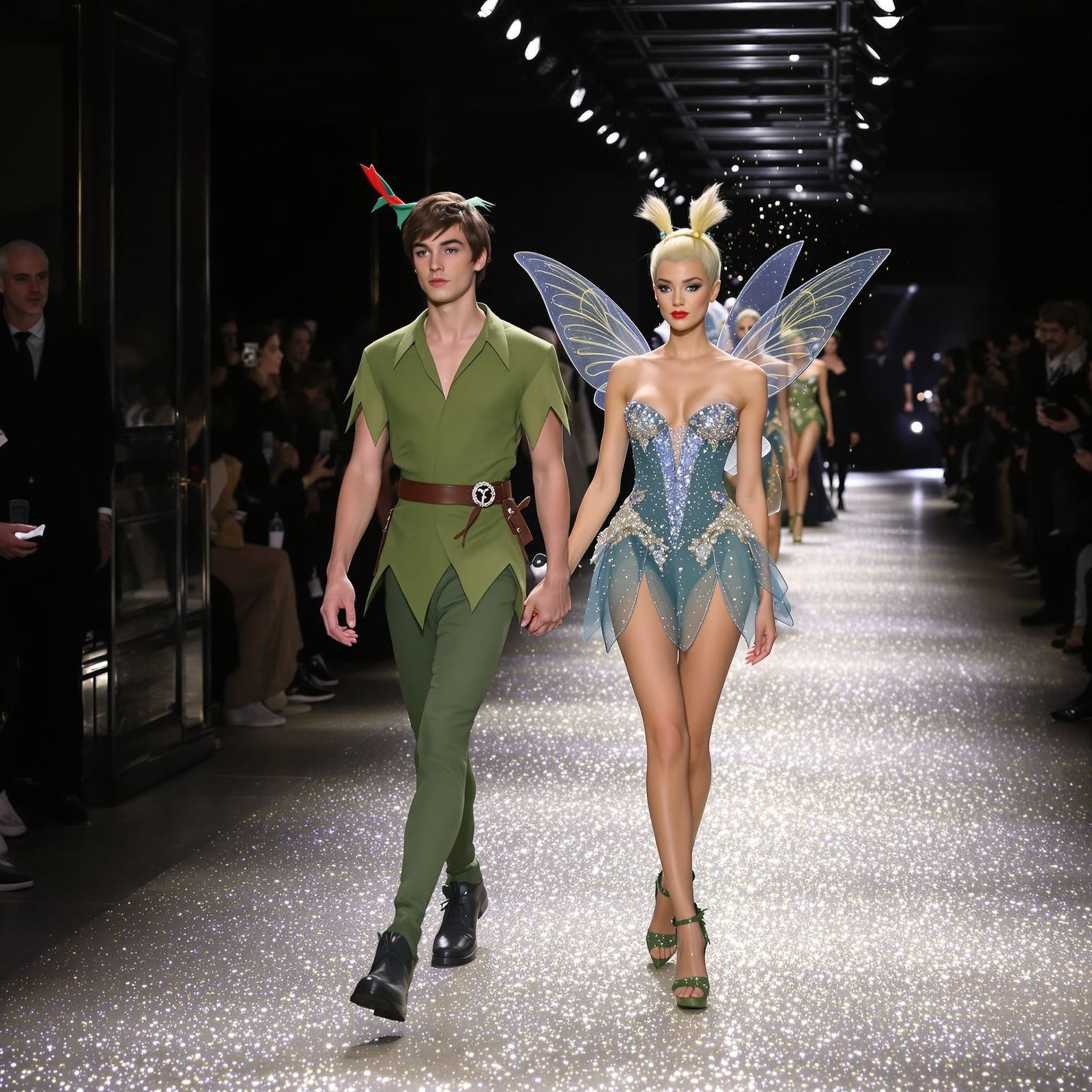 Peter Pan & Tinkerbell on Paris Fashion Runway