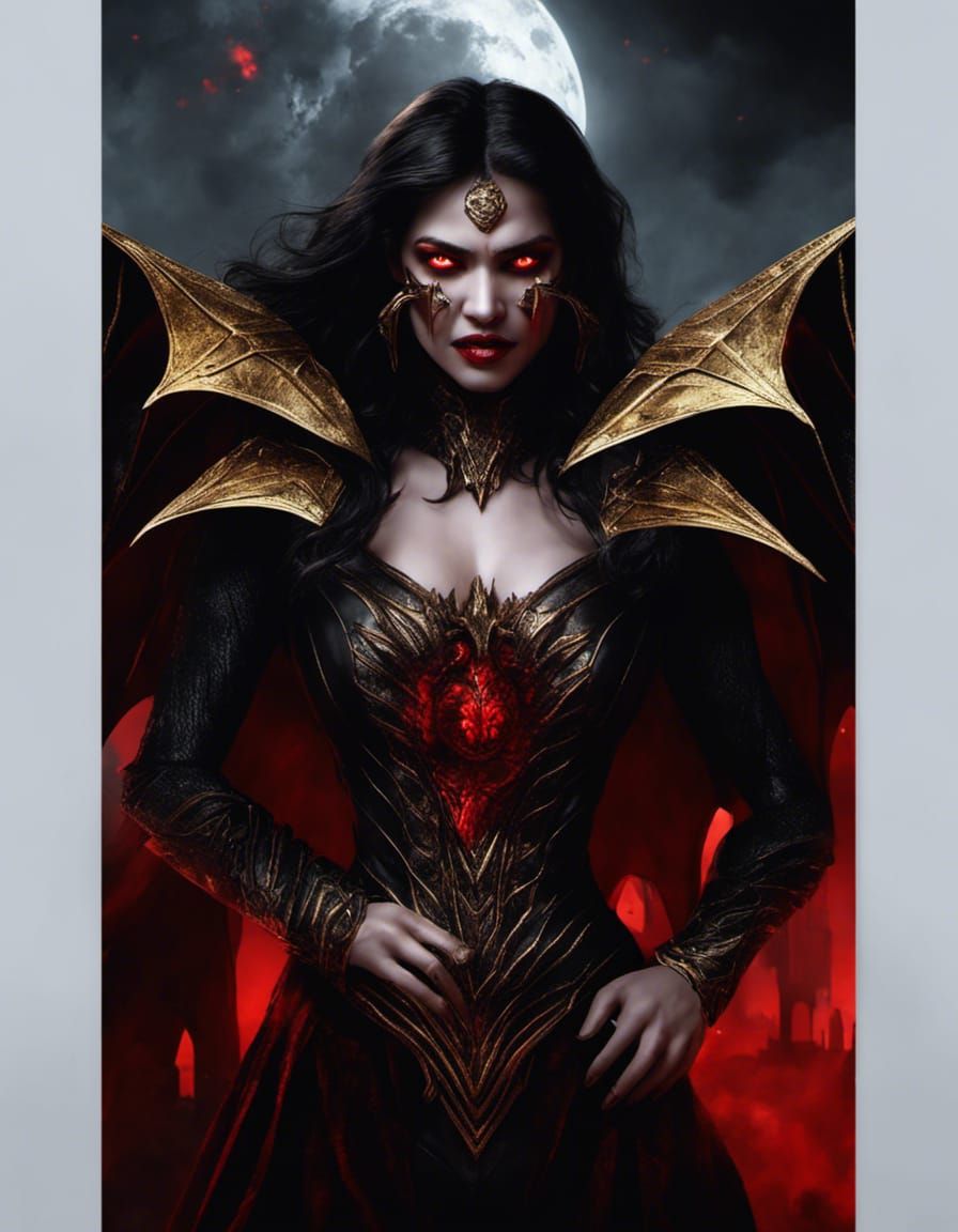 Hispanic Vampire Nitara Portrait in Unreal Engine 5