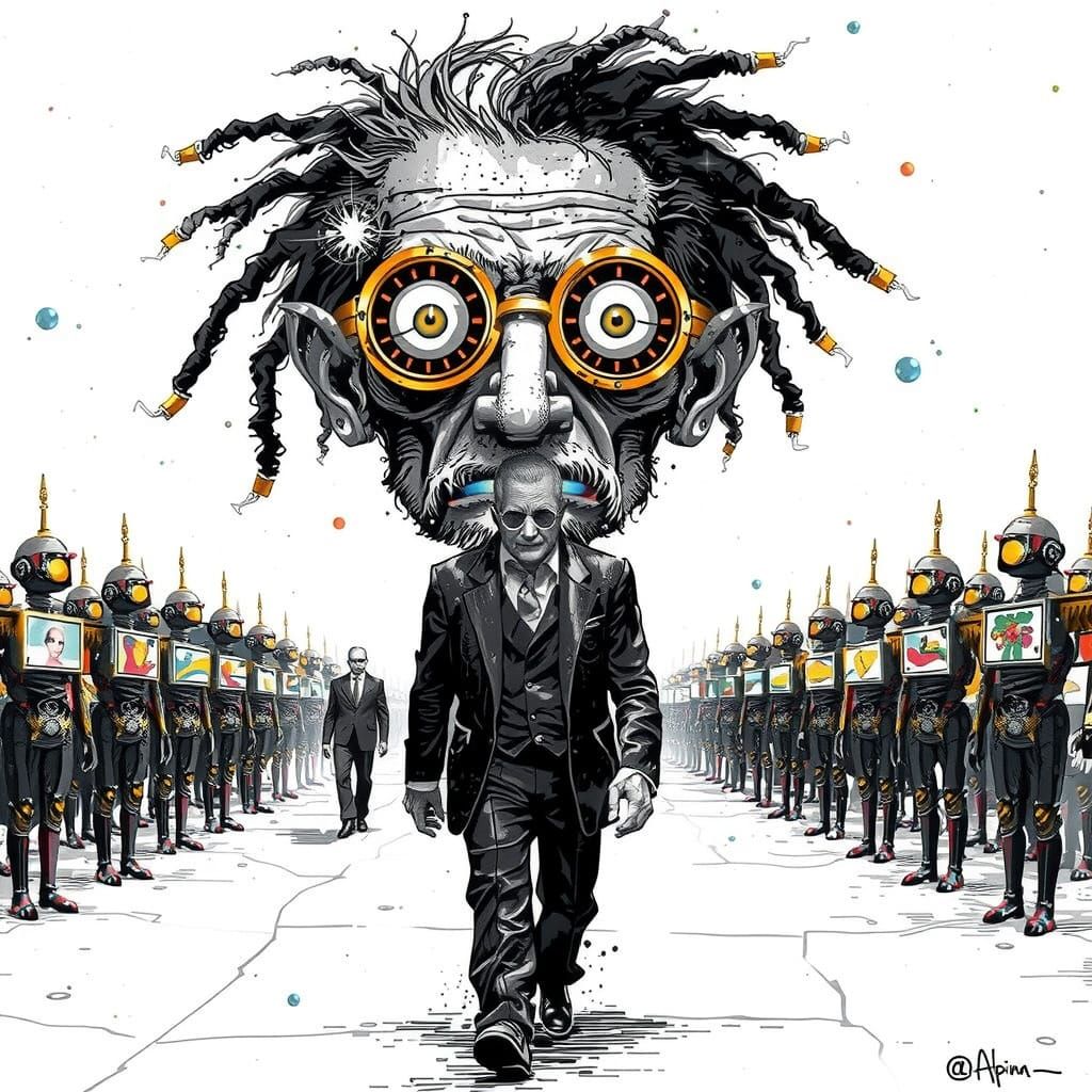 Paper Ship on Cosmic Ocean: Surreal Digital Art