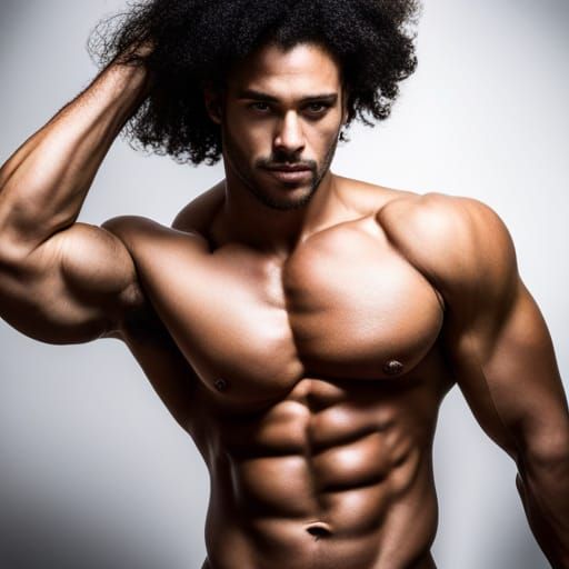 Muscular Gay Wrestler in a Fantasy Setting