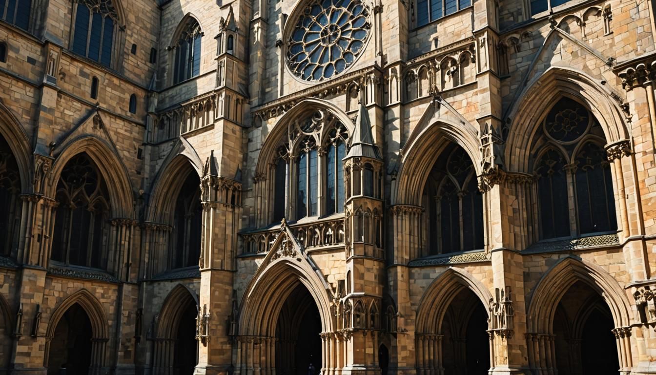 Gothic Medieval Abbey Architecture