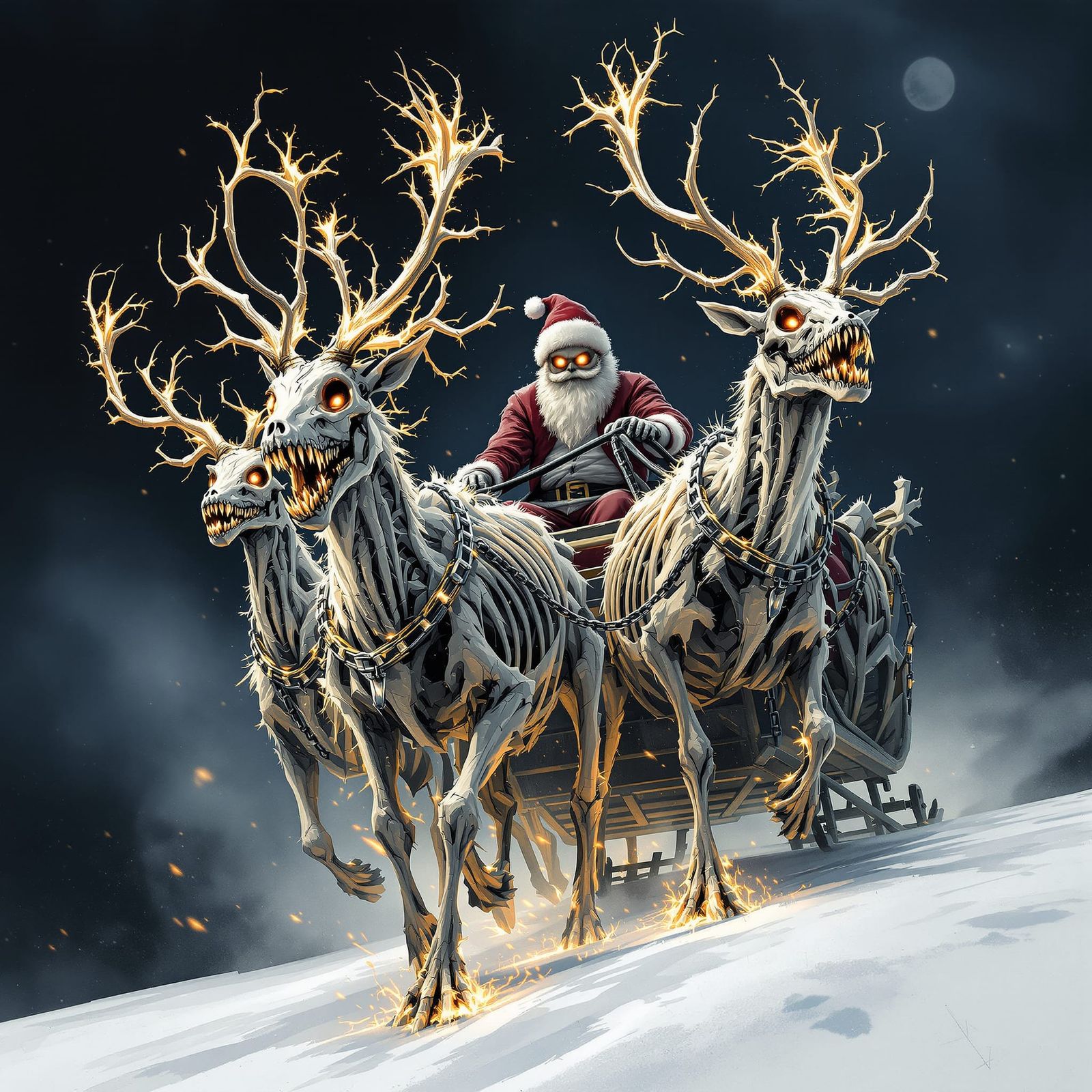 Santa and his Undead Reindeer