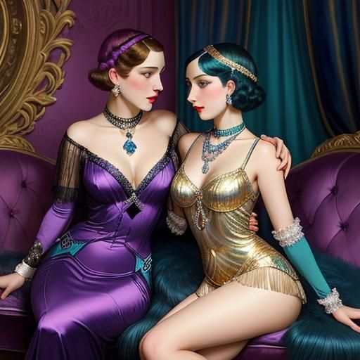 Glamorous Art Deco Party in 1920s Vienna