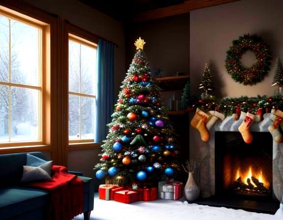 Family Holiday Gathering: A Hyper-Realistic Painting