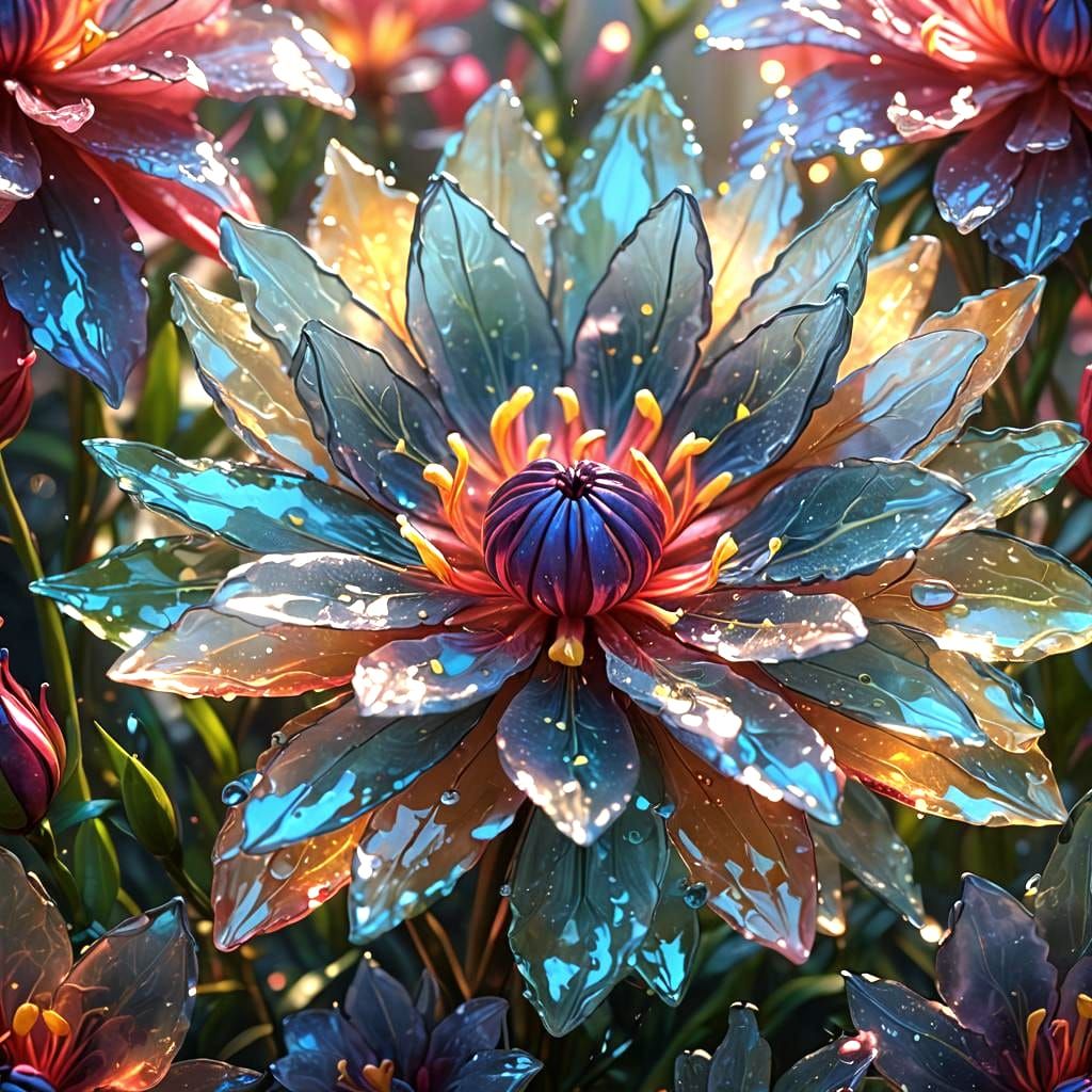 Azalea Close-Up: A Detailed Matte Painting