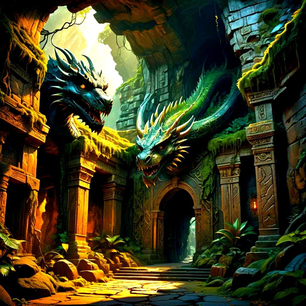 Fantastical Matte Painting in Deep Color, 8K Resolution