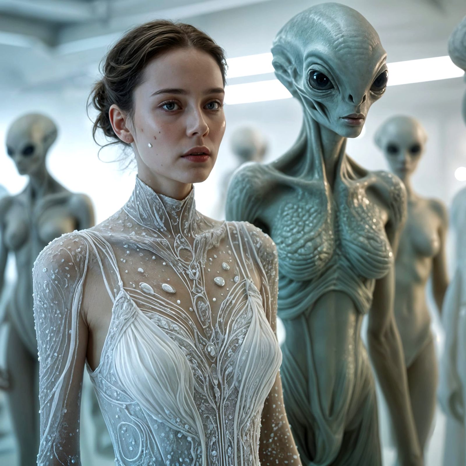 Surreal Portraits in White Laboratory: Magical Realism