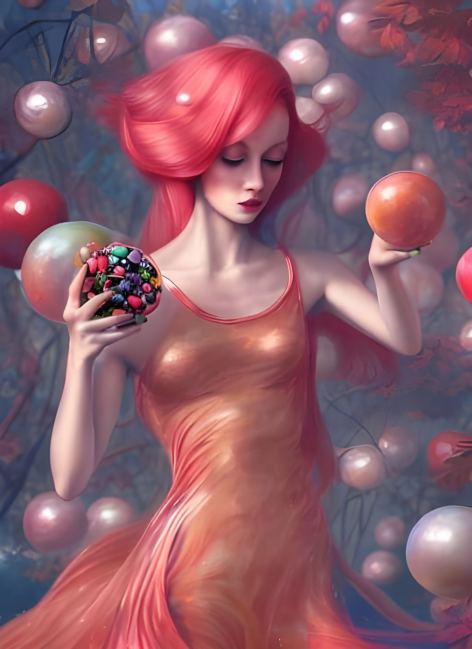 Gumball Machines in Park as Matte Painting