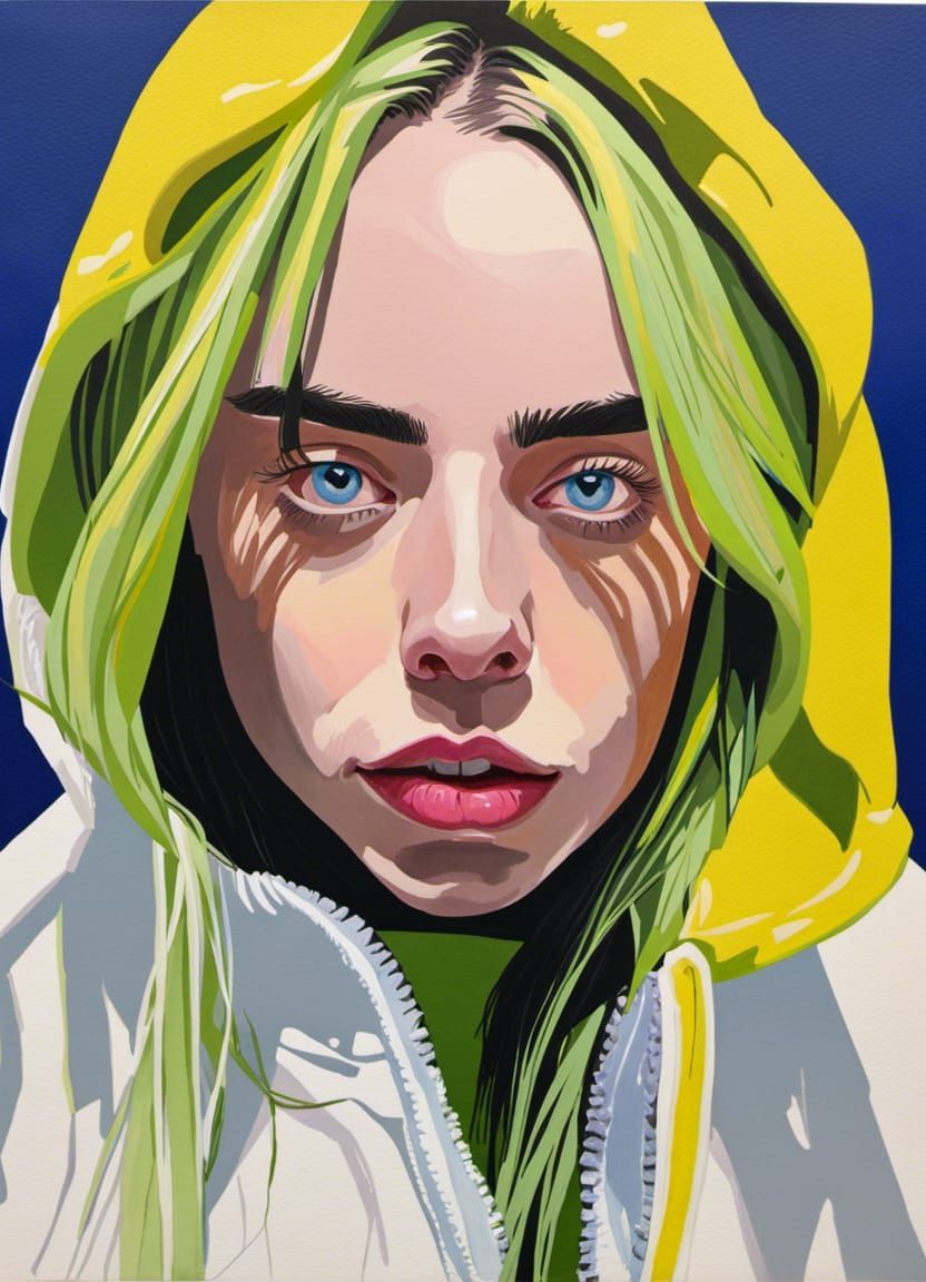 Expressive Gouache Portrait