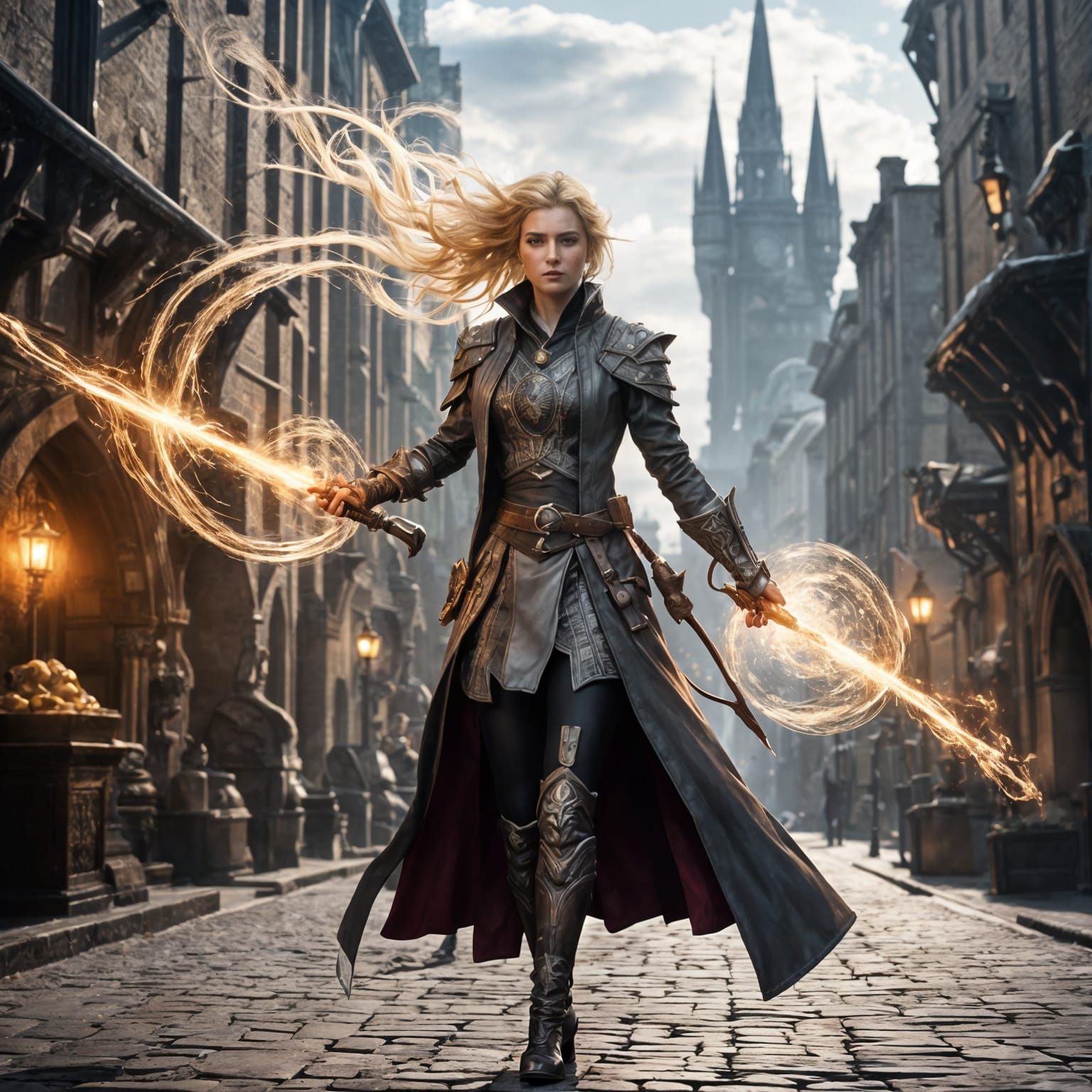 Medieval Fantasy Rogue Bard Radiates Mystique and Power