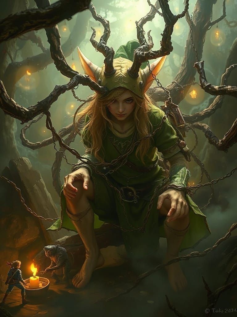 Surreal Fantasy Scene from the Legend of Zelda in Photoreali...