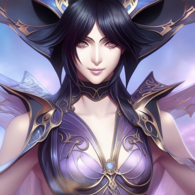 Lightning Butterfly Portrait in Hyperdetailed Digital Art