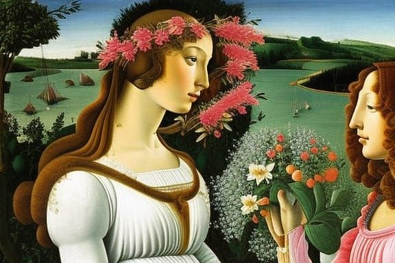 Primavera, 1482 is a painting by Sandro Botticelli