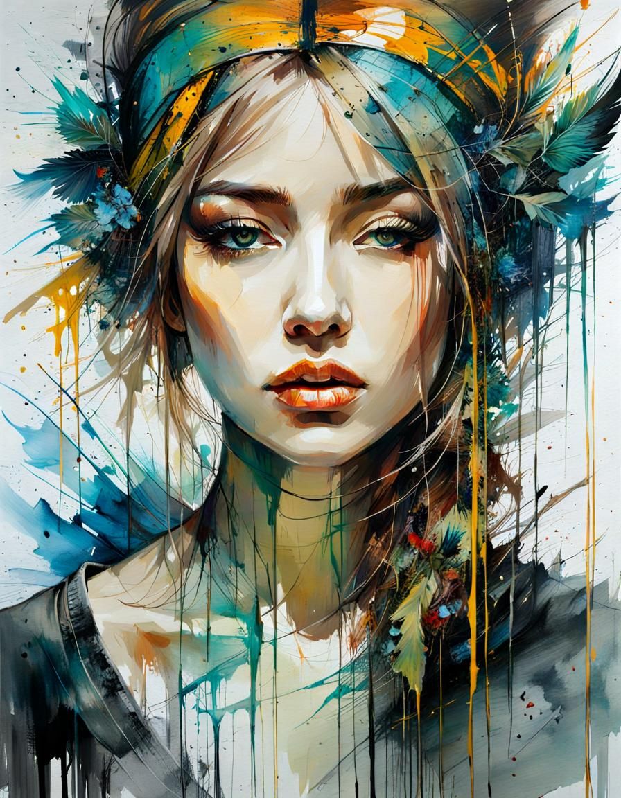 Abstract Grief: An Expressionistic Painting