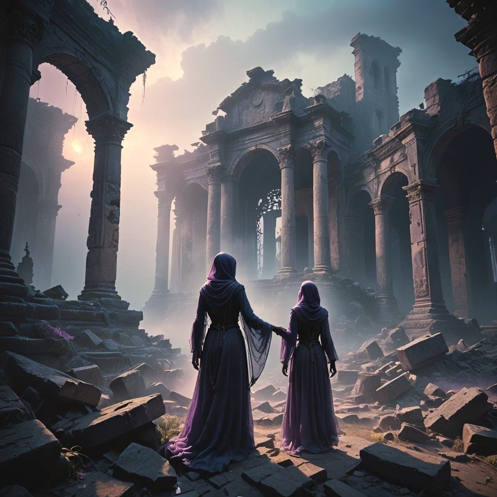 Epic 3D Game Scene with Dynamic Lighting