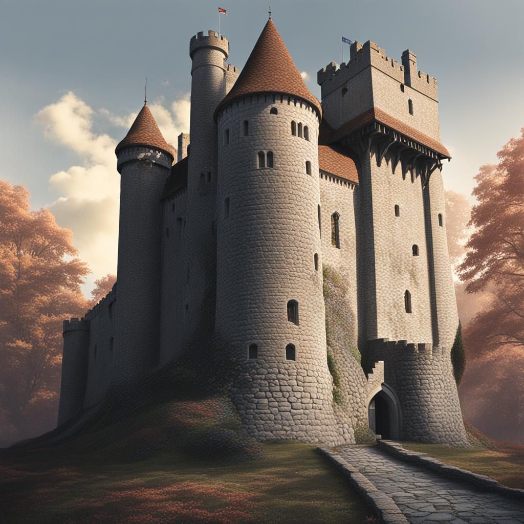 Peaceful Castle Scene