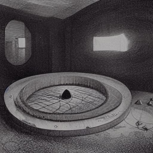 Playground Petri Dish: Biopunk Charcoal Drawing