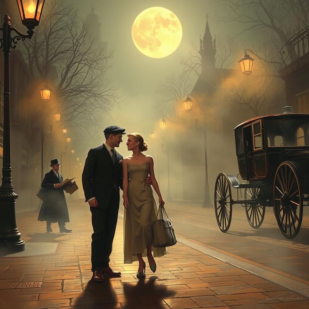 Through the years, 1903, a typical street scene