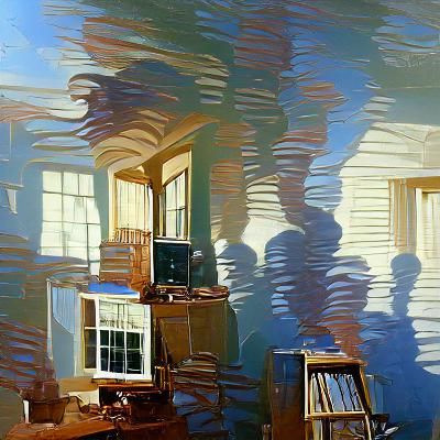 Brain Shadows: An Oil Painting