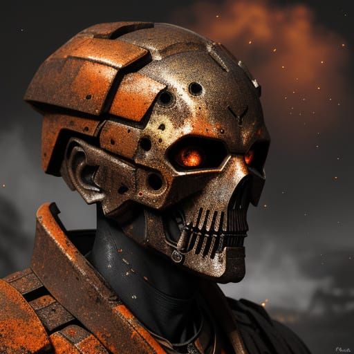 Rustic Metallic Apocalypse in Eerie Industrial Hues