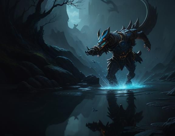 Anime Platypus Fantasy Concept Art