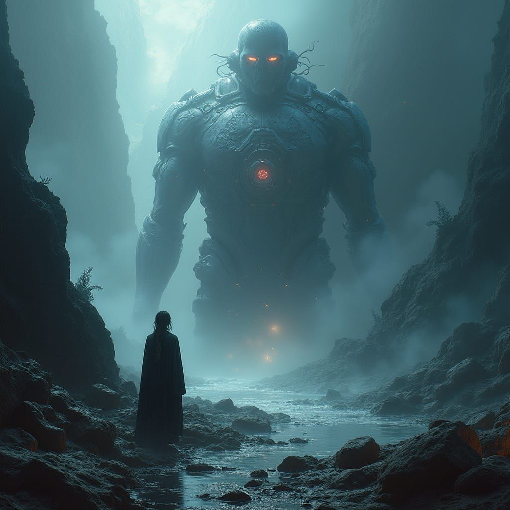 Futuristic Dystopian Spectrum in Hyperreal Style