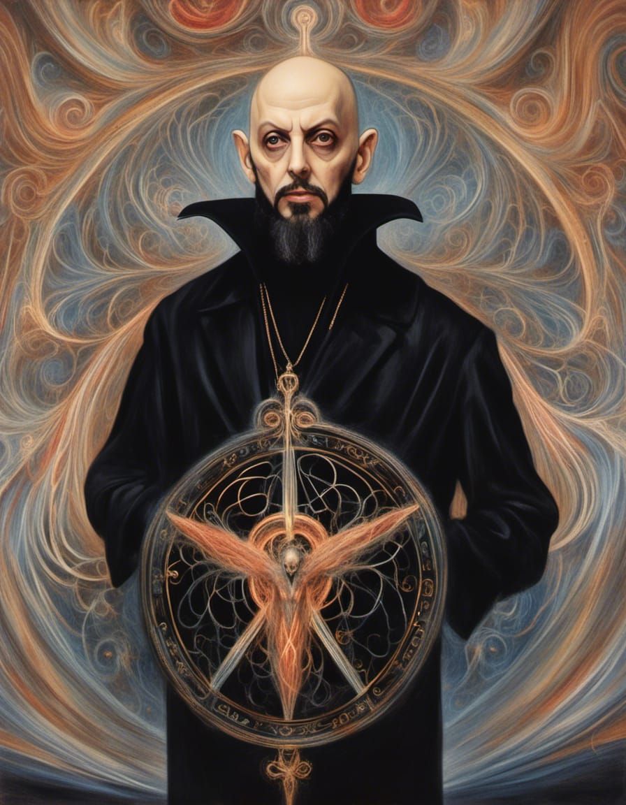 portrait of Anton Szandor LaVey