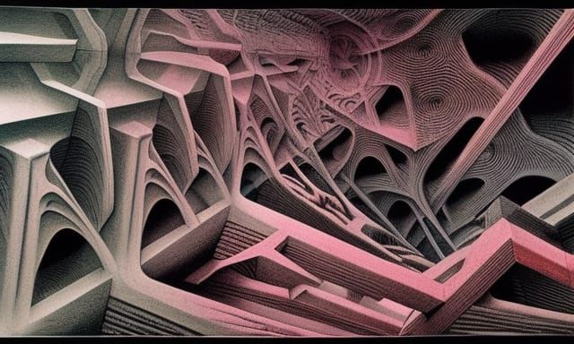 Surreal Biomechanical Landscape in Volumetric 3D