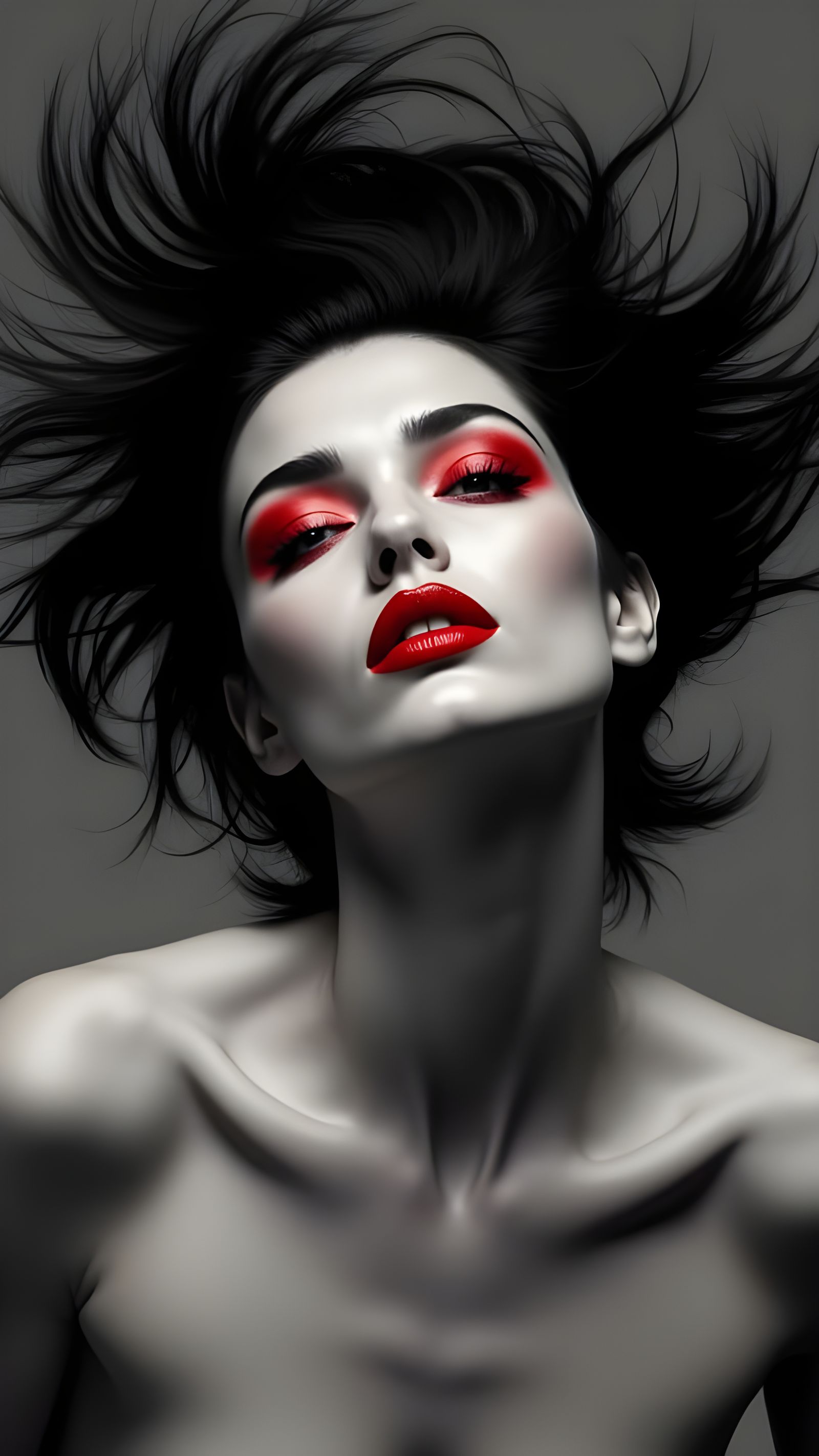 Hyper-Realistic Fashion Portrait of a Defiant Woman