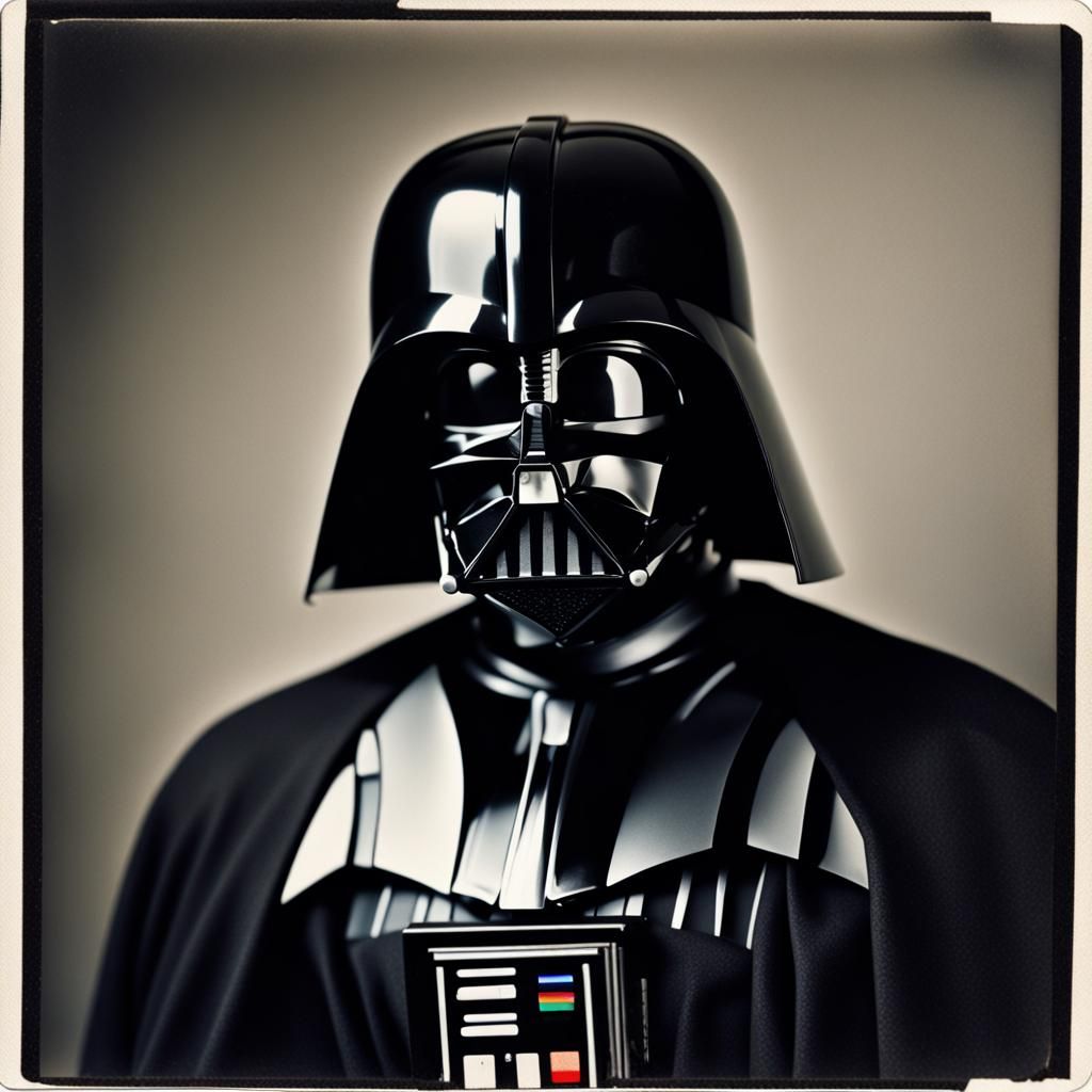 Vintage Polaroid Darth Vader