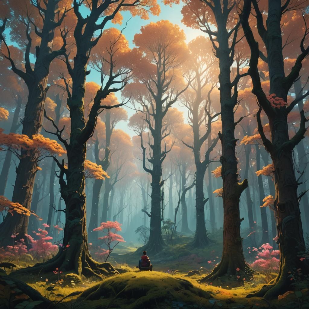 Mystical Forest: A Fantasy Matte Painting