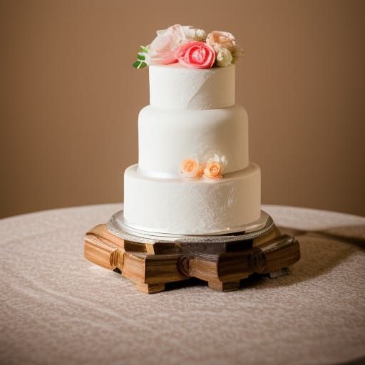 Elegant Wedding Cake: Professional Photography