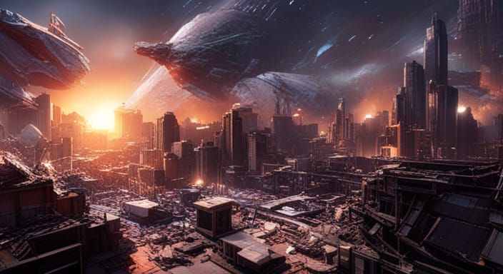 Meteor Strike Devastates City: Cinematic 3D Render